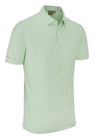 PING Gilmore heren polo, jade/wit