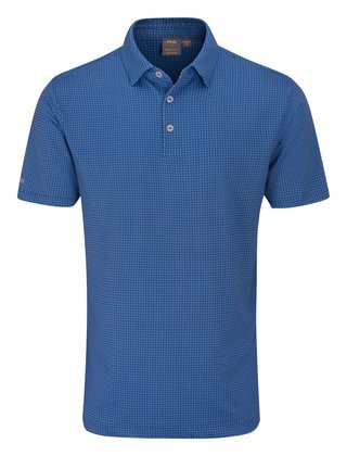 PING Gilmore heren polo, midnight/infinity blue