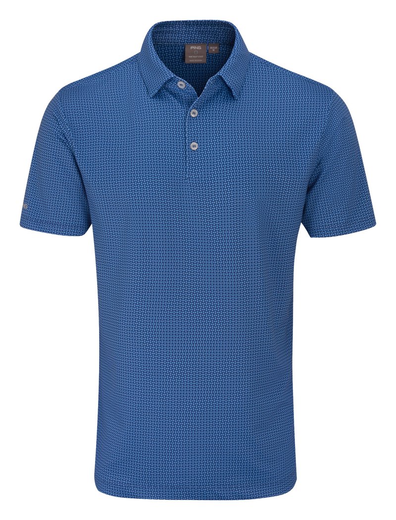 PING Gilmore heren polo, midnight/infinity blue