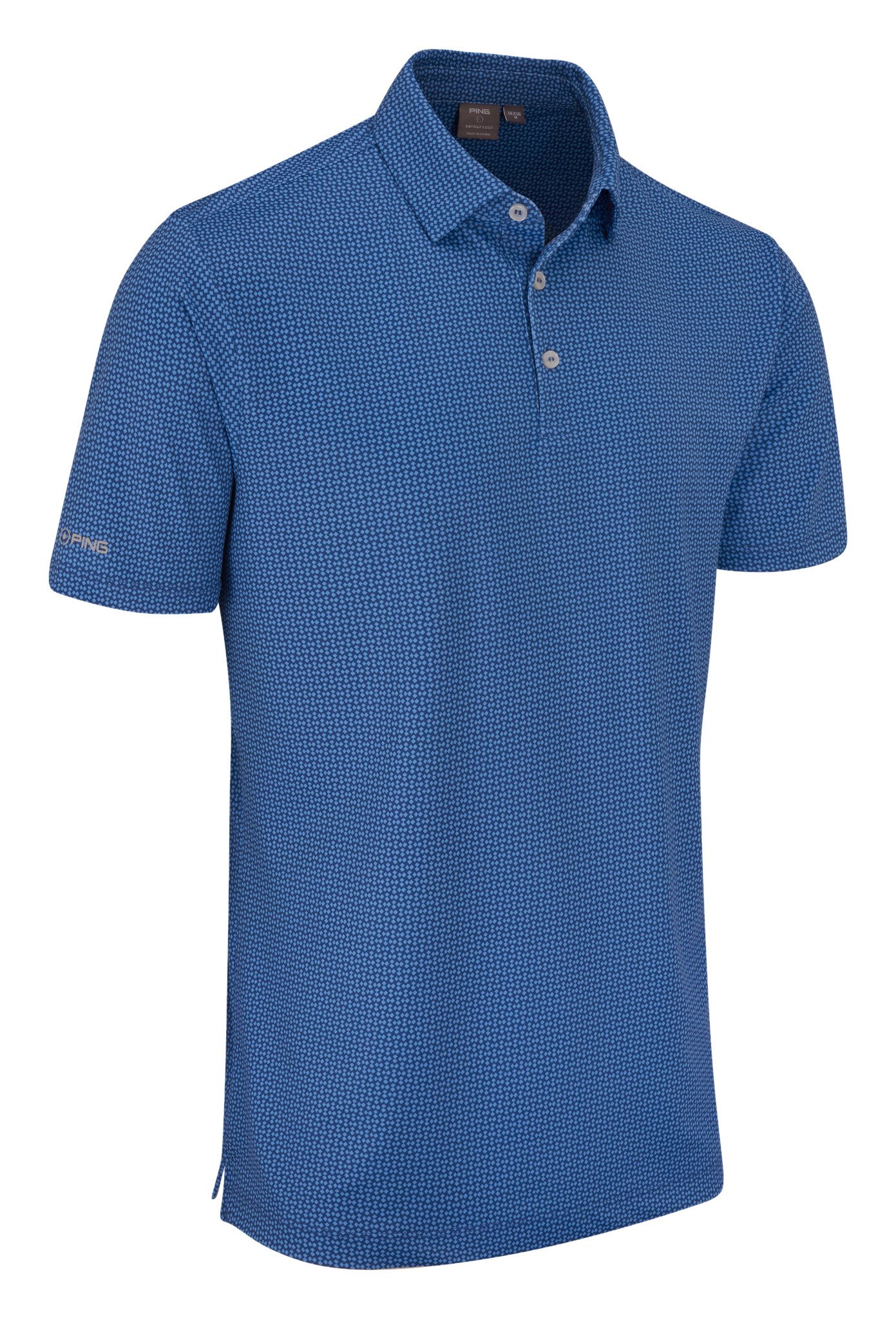 PING Gilmore heren polo, midnight/infinity blue