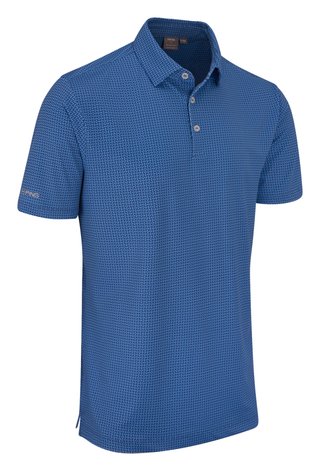 PING Gilmore heren polo, midnight/infinity blue