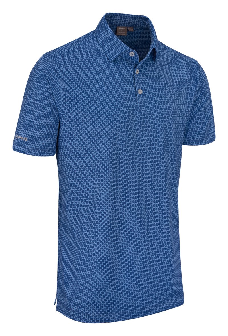 PING Gilmore heren polo, midnight/infinity blue