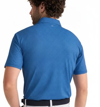 PING Gilmore heren polo, midnight/infinity blue
