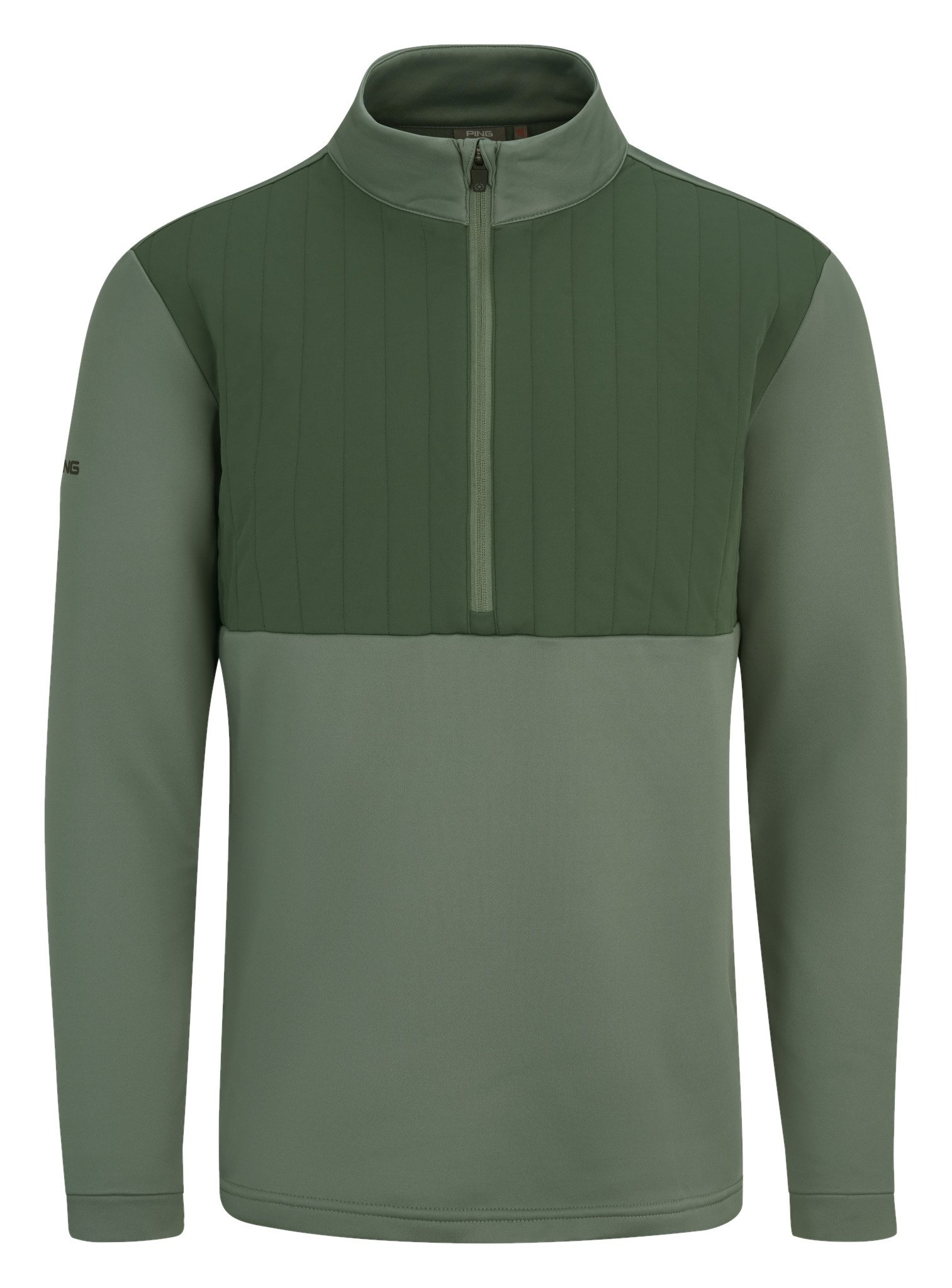 PING Ezra heren sweater, laurel/gorse green