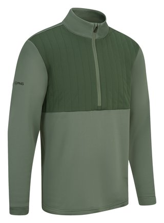 PING Ezra heren sweater, laurel/gorse green
