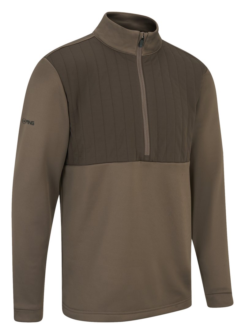 PING Ezra heren sweatshirt, coffee/bracken