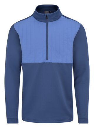 PING Ezra heren sweatshirt, deep sea blue/blue yonder