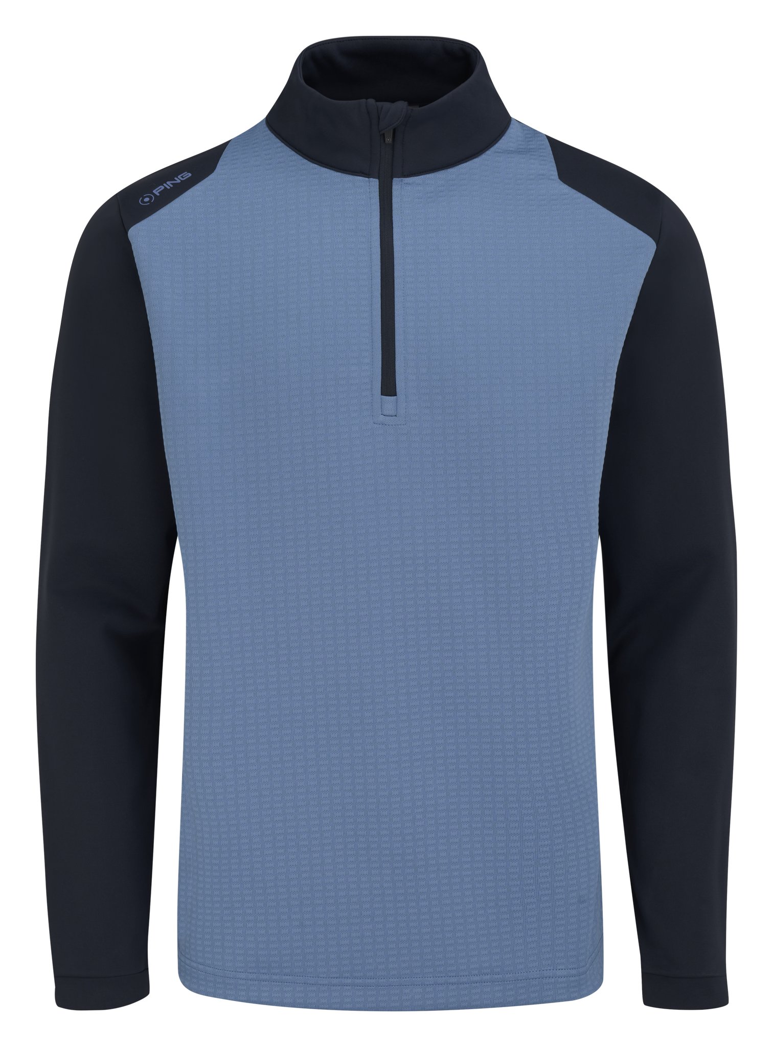 PING Reg heren midlayer, harbour blue/navy