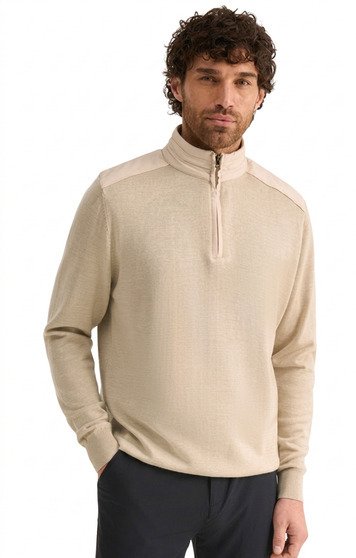PING Barnaby heren sweatshirt, tawny marl