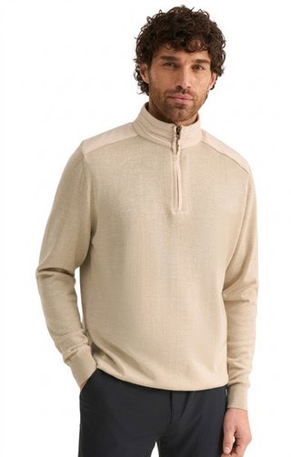 PING Barnaby heren sweatshirt, tawny marl