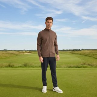 PING Gabriel heren sweater, caffee marl