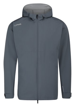PING AquaDrive Waterproof Hooded heren jack, carbon