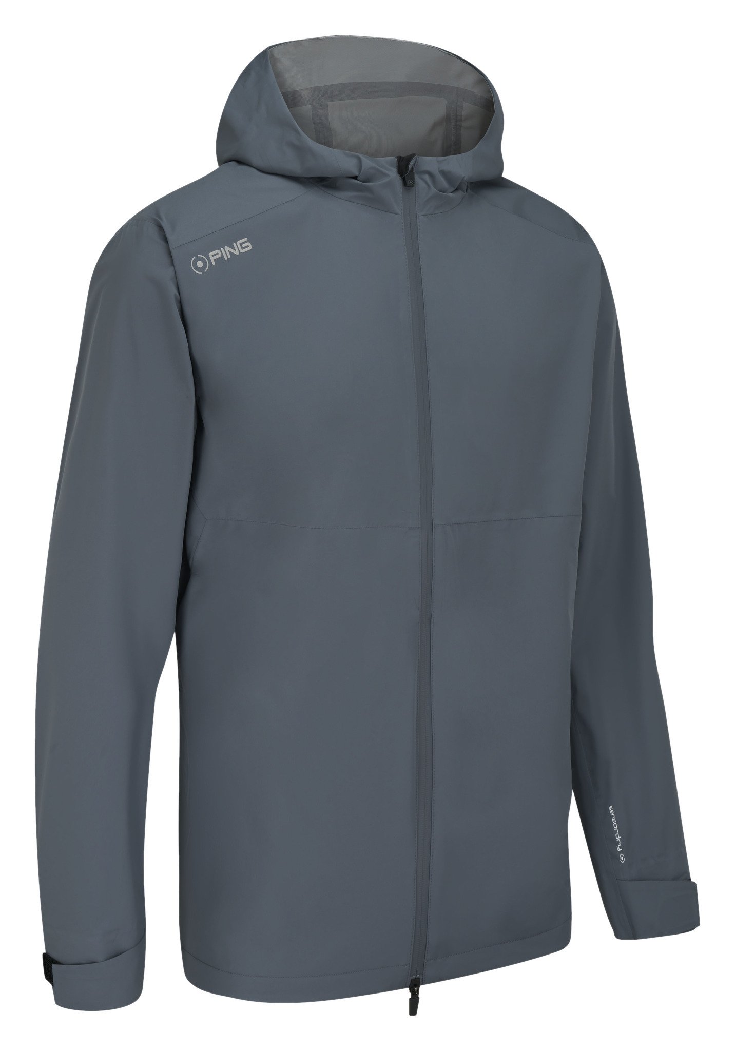 PING AquaDrive Waterproof Hooded heren jack, carbon