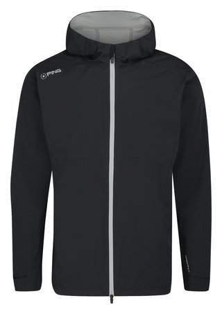 PING AquaDrive Waterproof Hooded heren jack, zwart