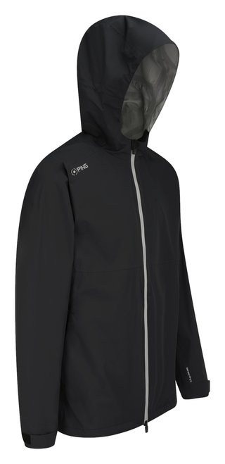 PING AquaDrive Waterproof Hooded heren jack, zwart