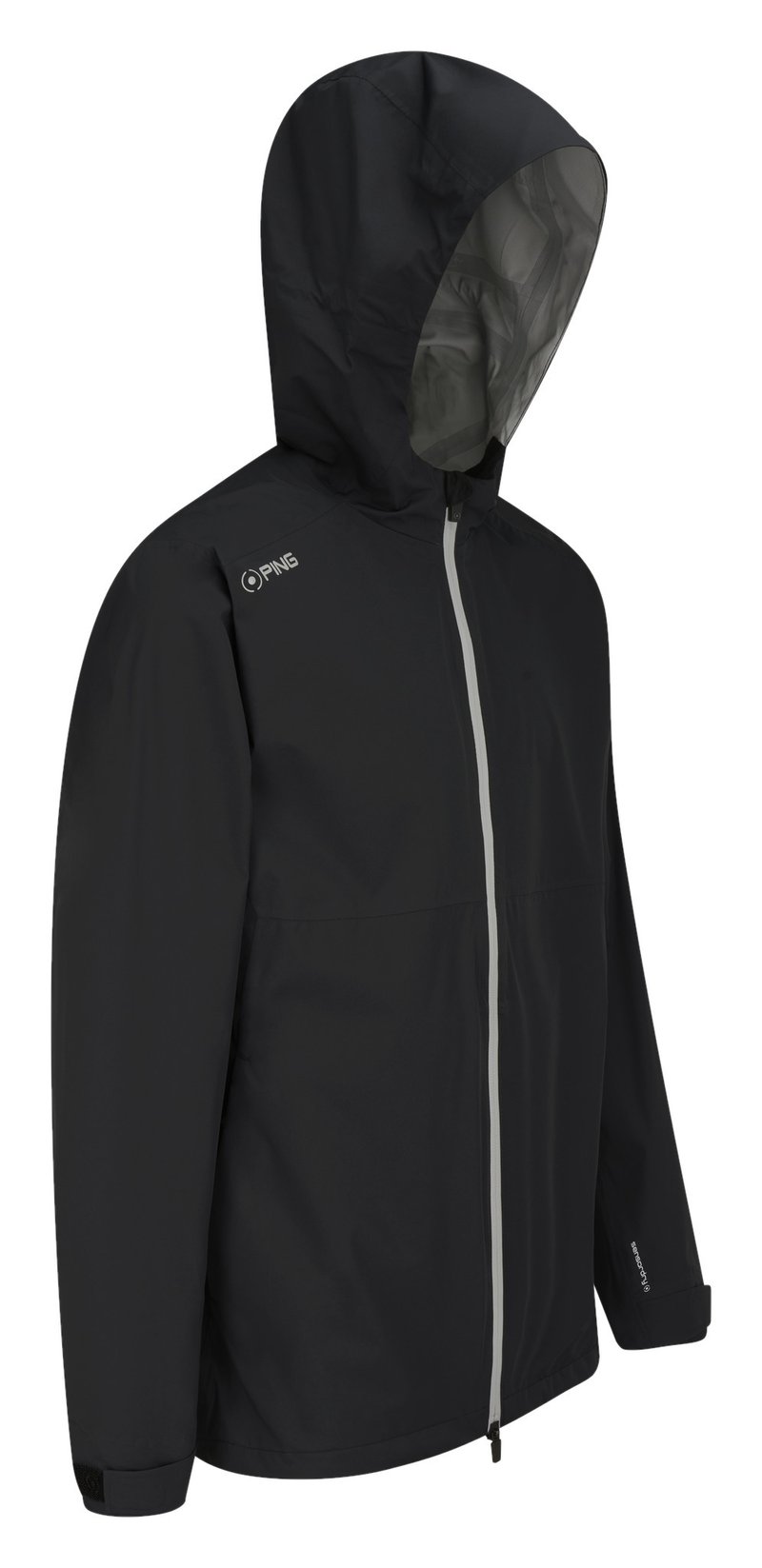 PING AquaDrive Waterproof Hooded heren jack, zwart