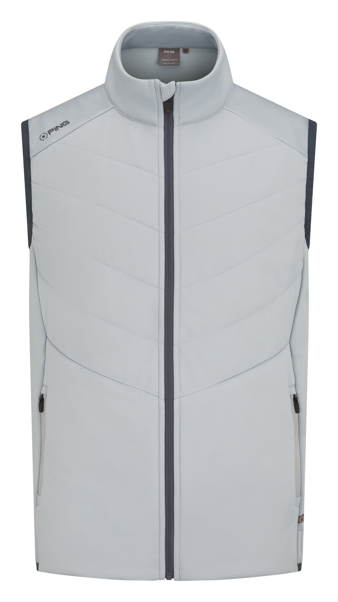 PING Ivan heren vest, zilver