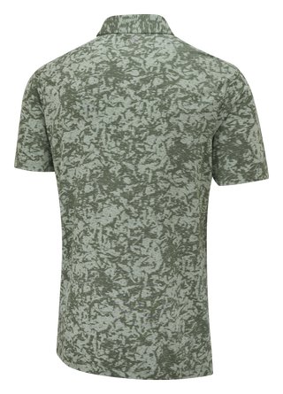 PING Marek Camo Jacquard heren polo, jade multi
