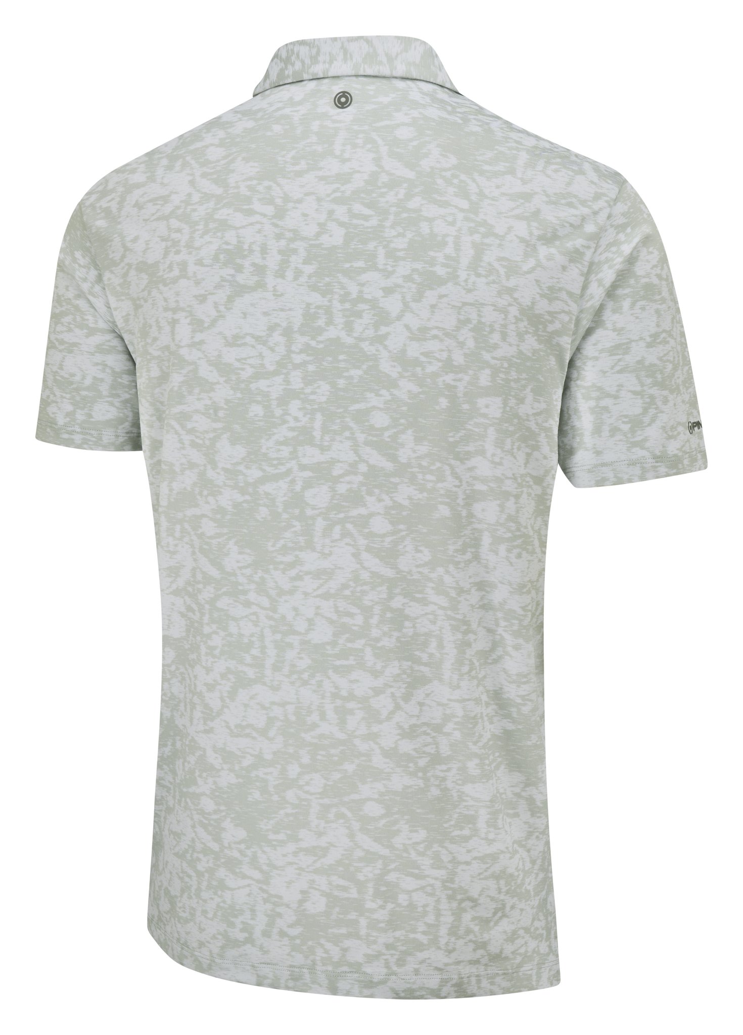 PING Marek Camo Jacquard heren polo, silver multi