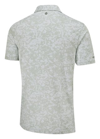 PING Marek Camo Jacquard heren polo, silver multi