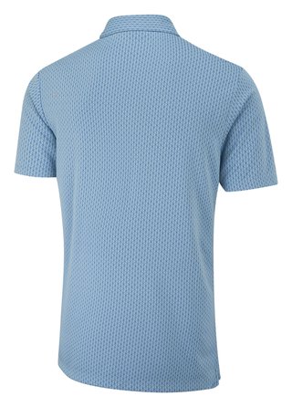 PING Hershel heren polo, dusty blue multi