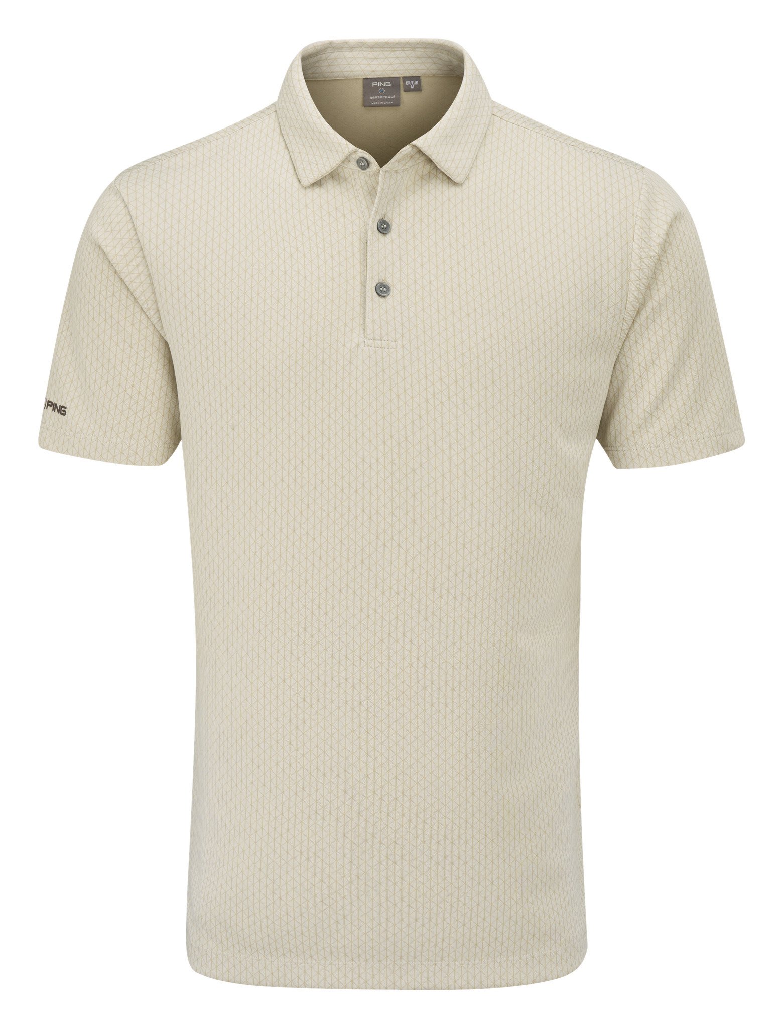 PING Hershel heren polo, egret multi
