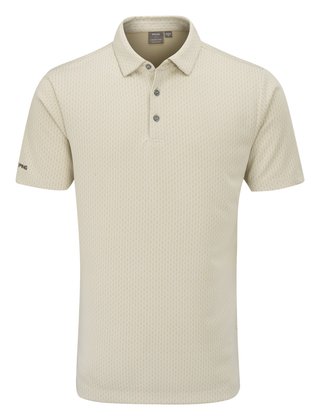 PING Hershel heren polo, egret multi