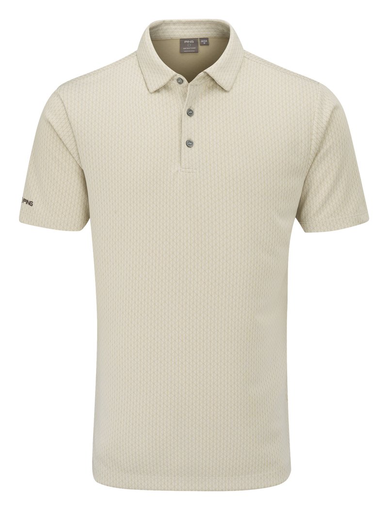 PING Hershel heren polo, egret multi