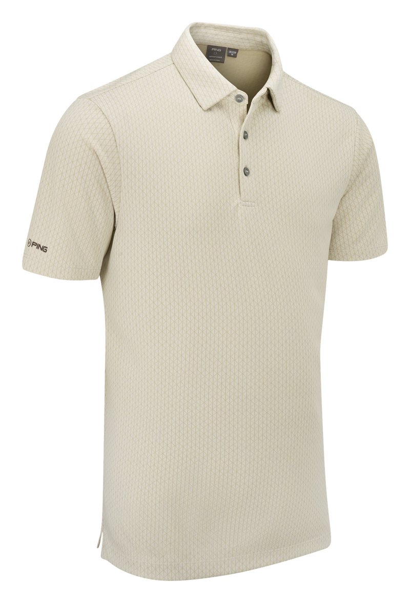 PING Hershel heren polo, egret multi