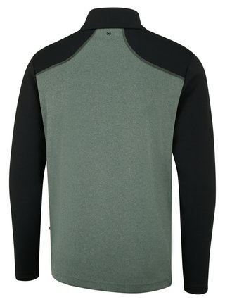 PING Ramsey half zip ribbed fleece heren pullover, laurel marl/black
