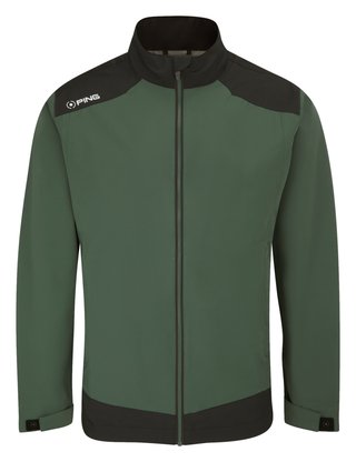 PING AquaDrive Waterproof heren jack, gorse green/black