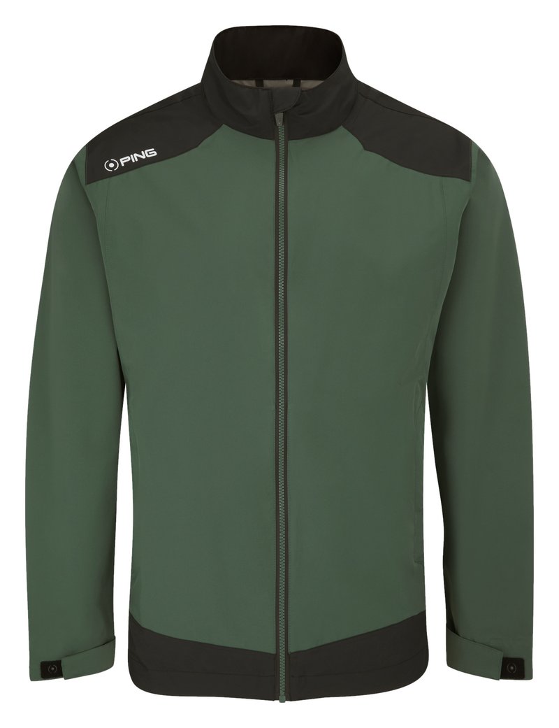 PING AquaDrive Waterproof heren jack, gorse green/black