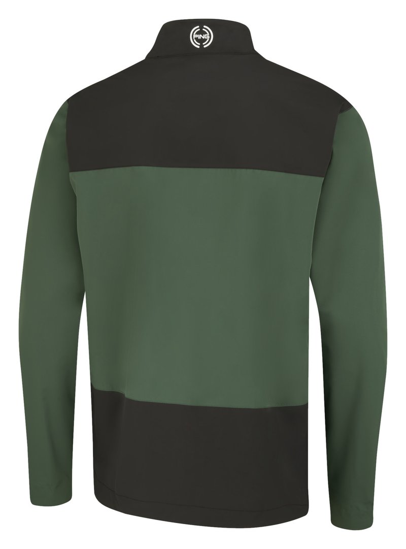 PING AquaDrive Waterproof heren jack, gorse green/black