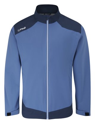 PING AquaDrive Waterproof heren jack, harbour blue/oxford blue