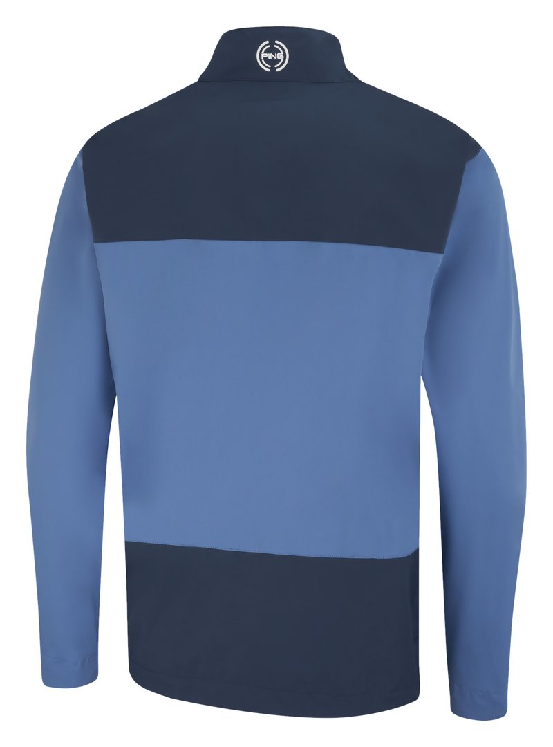 PING AquaDrive Waterproof heren jack, harbour blue/oxford blue