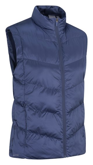 PING Annalise dames vest, blauw indigo