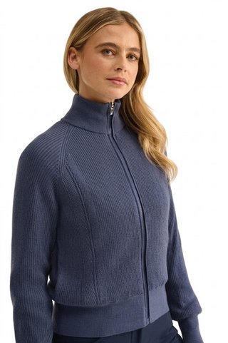 PING Annette dames sweatshirt, blauw indigo