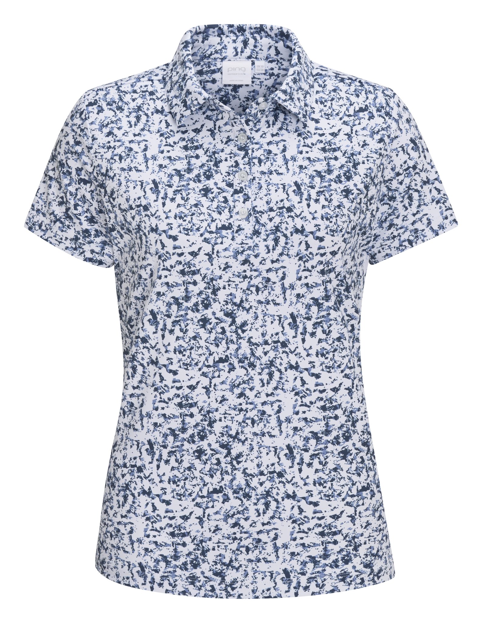 PING Mave dames polo, white multi