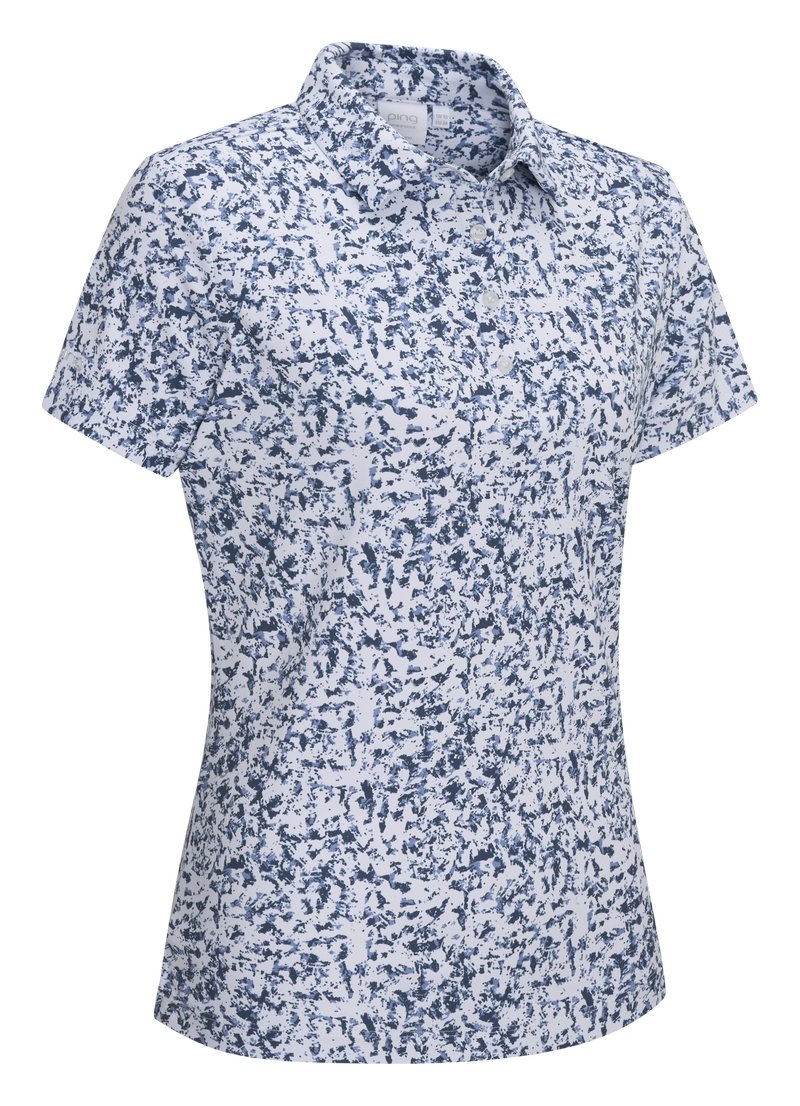PING Mave dames polo, white multi
