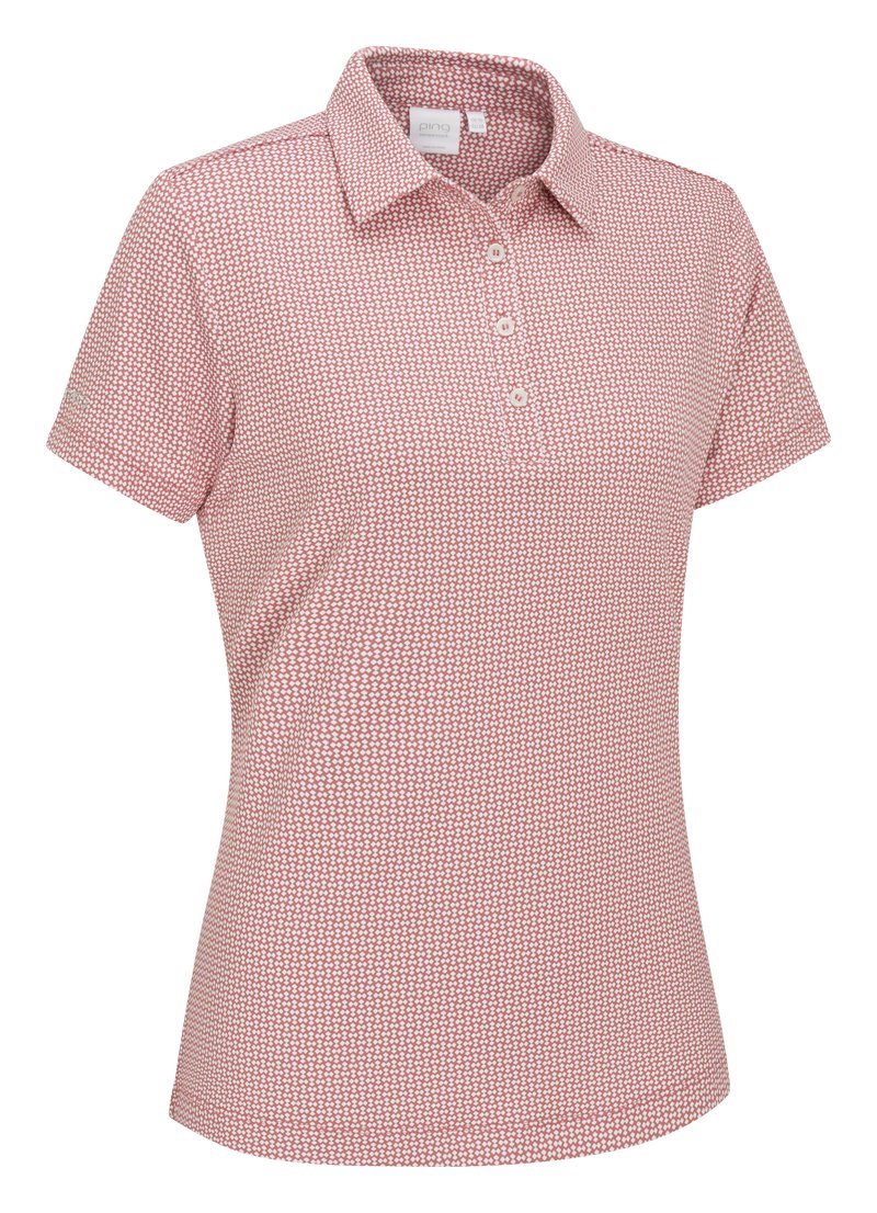 PING Mave dames polo, coral blush/white