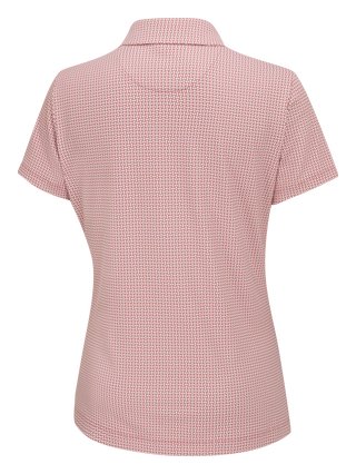 PING Mave dames polo, coral blush/white