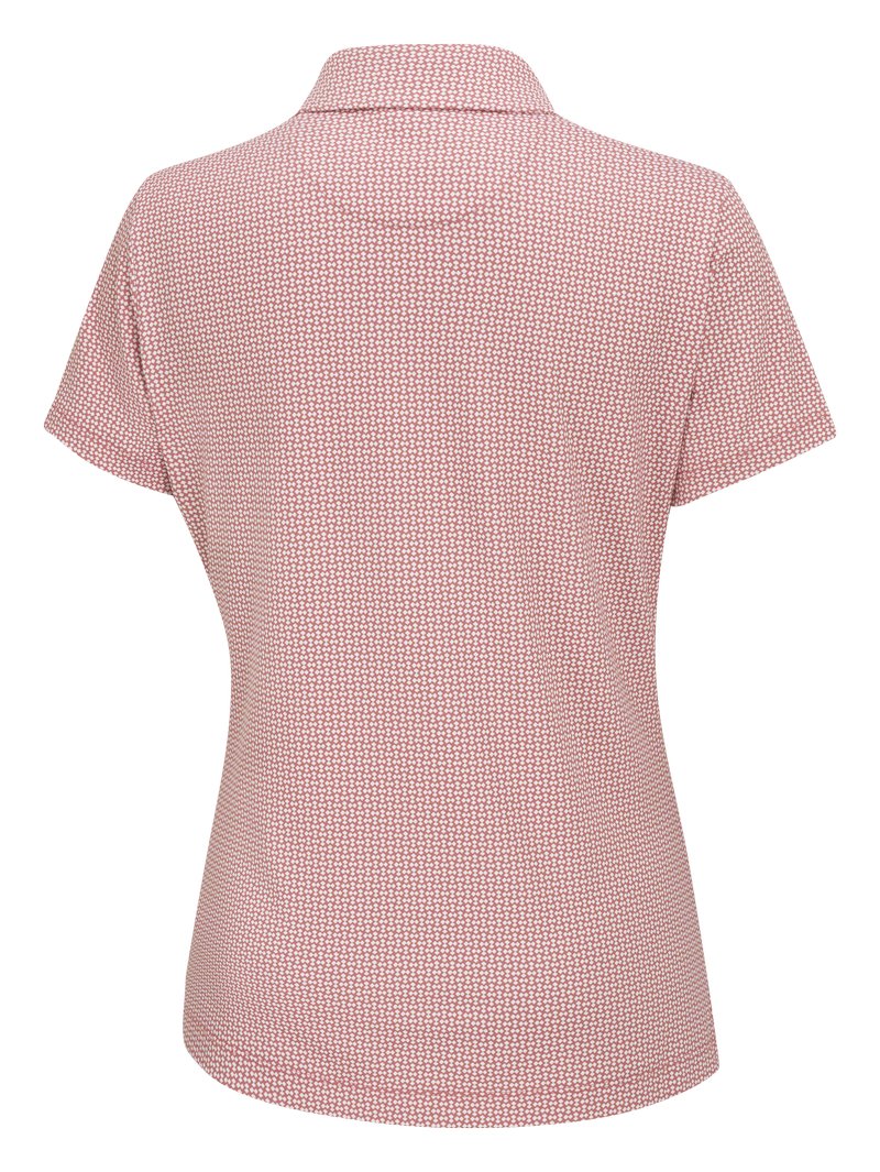 PING Mave dames polo, coral blush/white