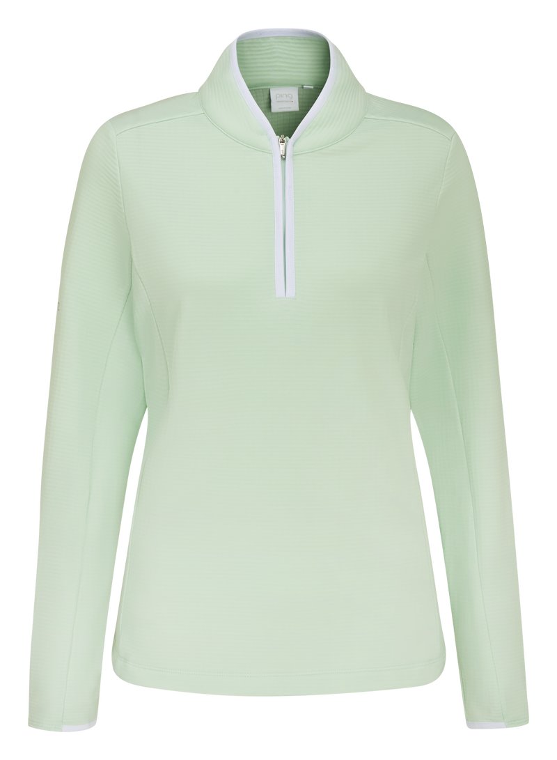 PING Abigale Performance Fleece dames sweatshirt, jade