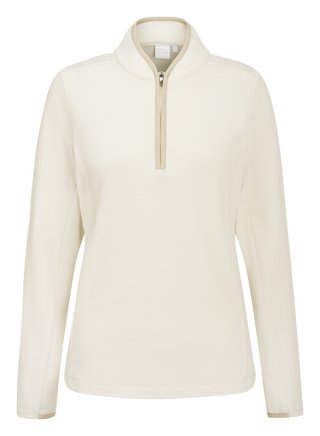 PING Abigale Performance Fleece dames sweatshirt, egret