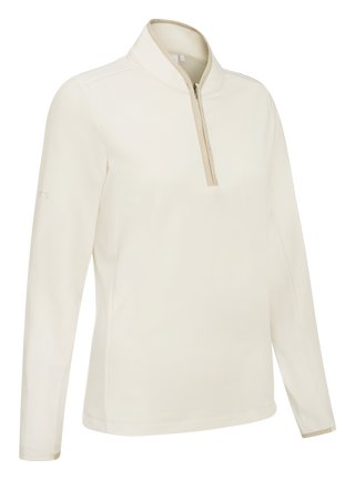PING Abigale Performance Fleece dames sweatshirt, egret