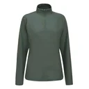 PING Jasmine Printed long Sleeve dames top, gorse green/laurel