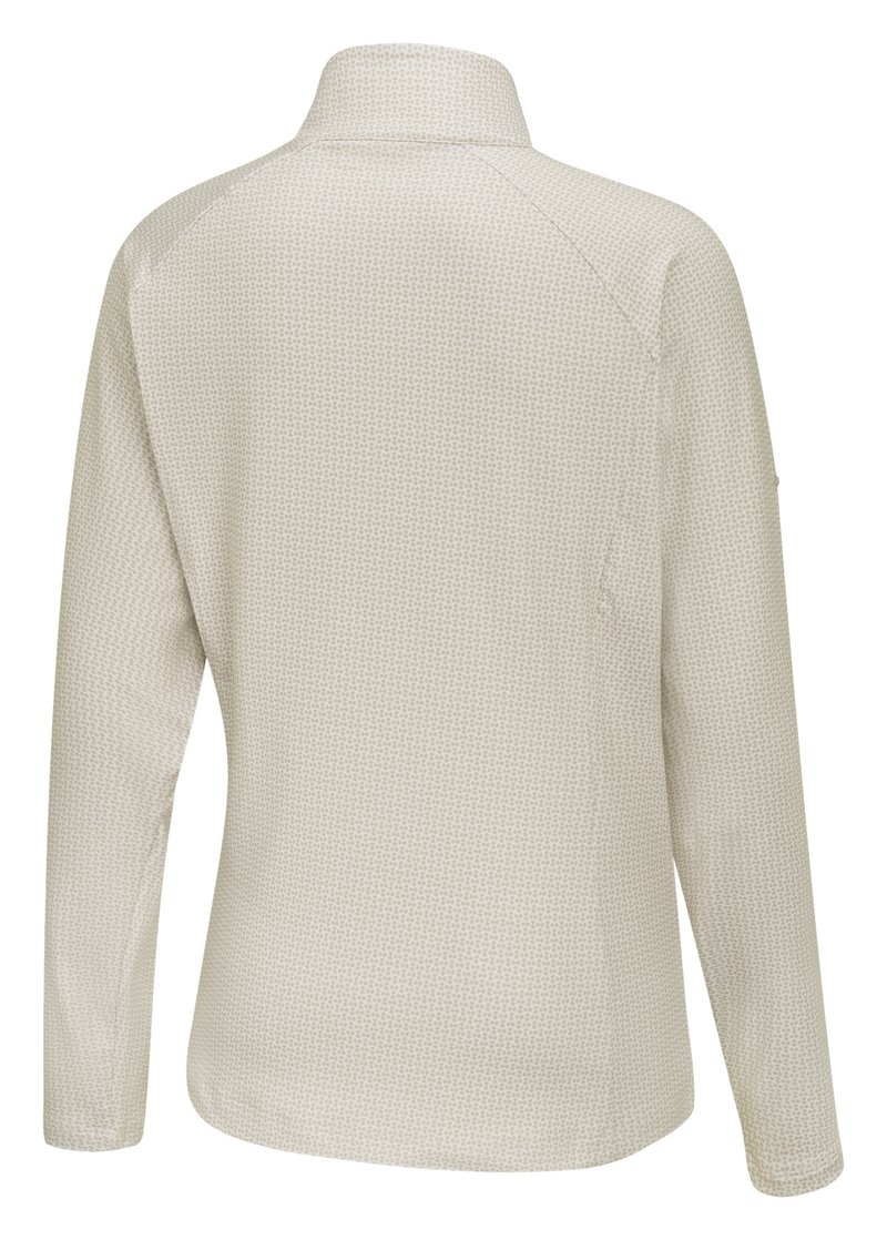 PING Jasmine Printed long Sleeve dames top, egret/tawny
