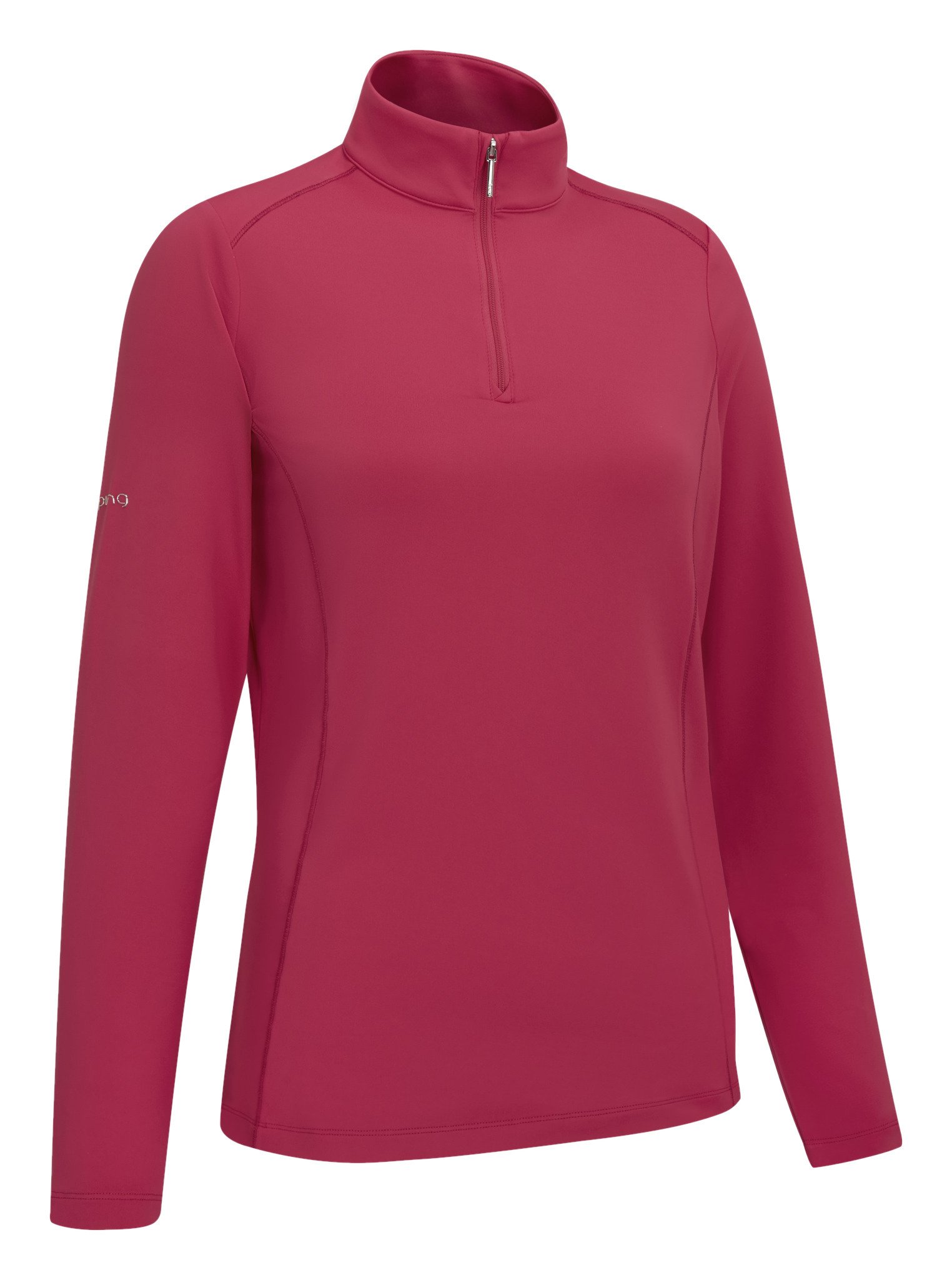 PING Aveline Half Zip dames shirt met lange mouwen, freesia