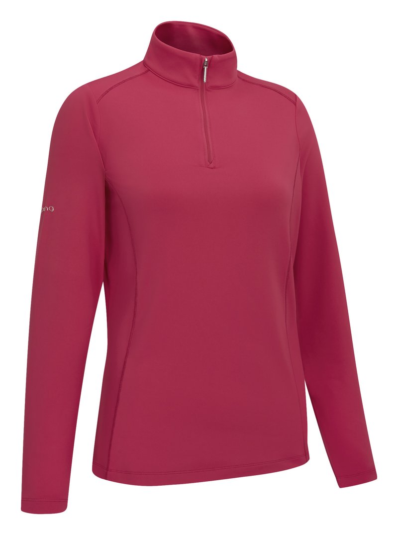 PING Aveline Half Zip dames shirt met lange mouwen, freesia
