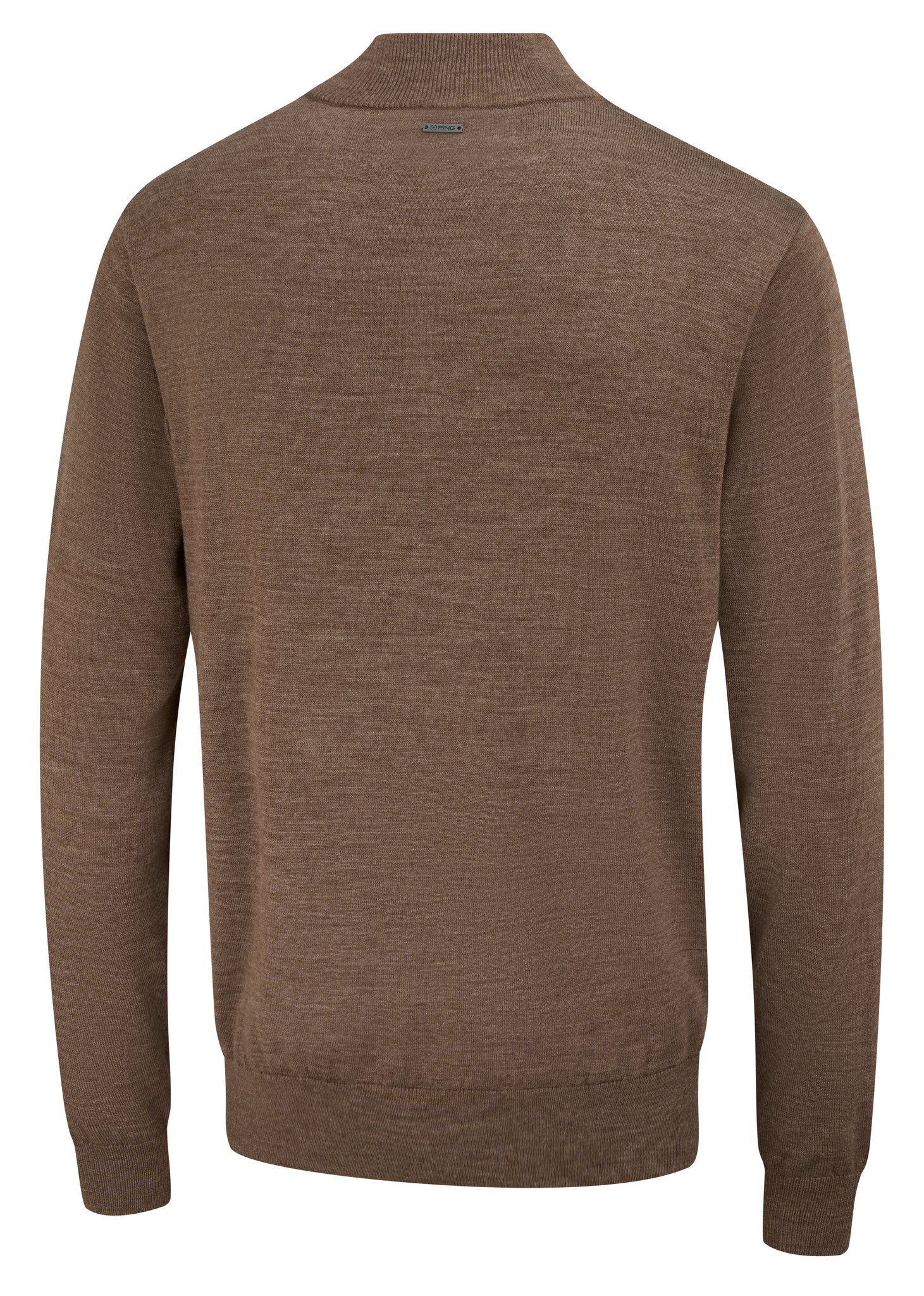 PING Dorset Quarter zip heren sweater, coffee marl